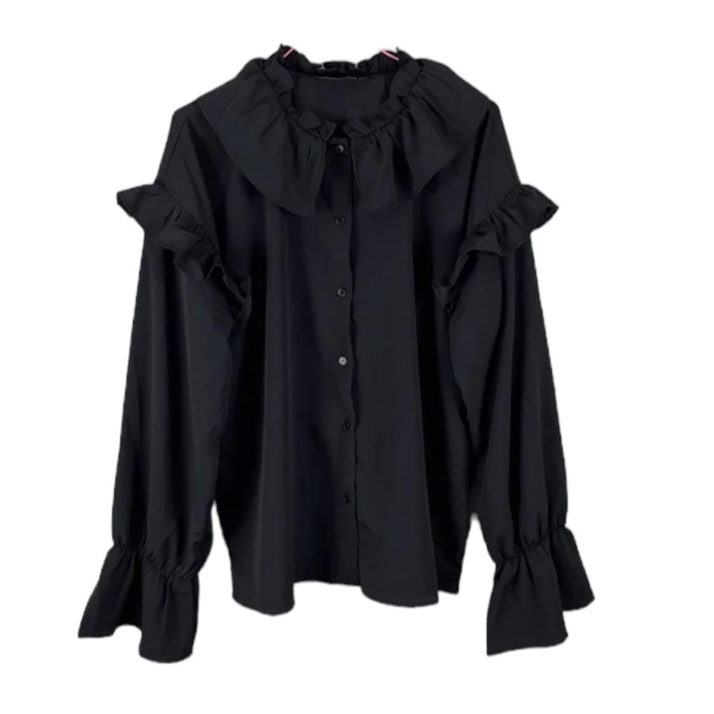 Walter Baker Ruffle Front Shirt - Picture 2 of 7